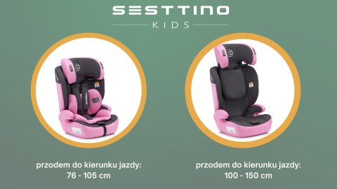Fotelik Samochodowy I-Size Sesttino Rocker Pro 9-36Kg, 76-150 Cm, Pasowy