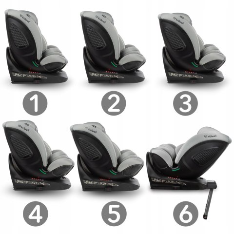 Fotelik Samochodowy Kidwell Gocar I-Size 360 Isofix 40-135 Cm Obracane 360°