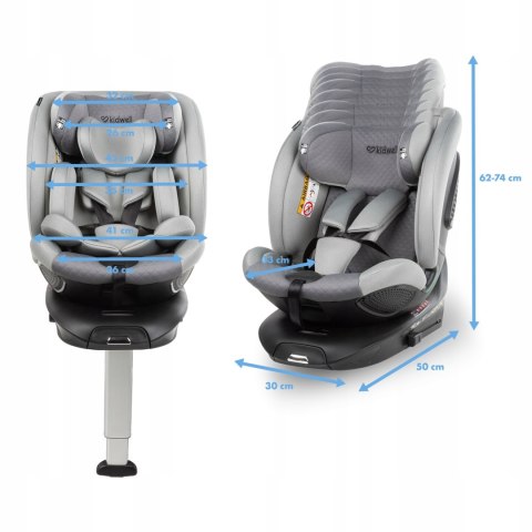 Fotelik Samochodowy Kidwell Gocar I-Size 360 Isofix 40-135 Cm Obracane 360°