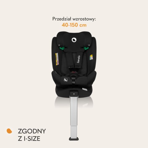Fotelik Samochodowy Lionelo Braam Air I-Size Z Obrotową Bazą Isofix