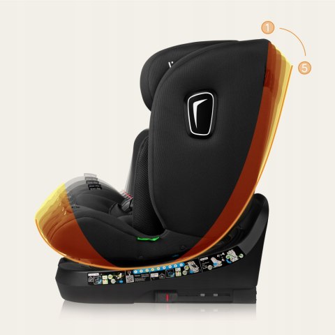 Fotelik Samochodowy Lionelo Brave I-Size 360° Isofix 40-150 Cm Czarny