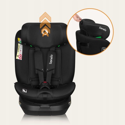 Fotelik Samochodowy Lionelo Brave I-Size 360° Isofix 40-150 Cm Czarny