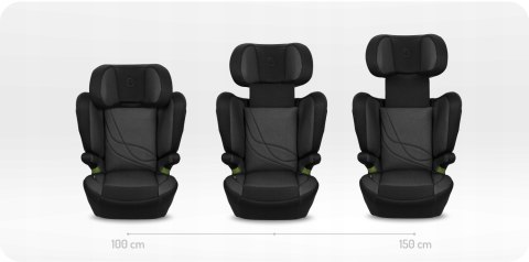 Fotelik Samochodowy Momi Mei Czarny Isofix 15-36Kg 9-Stopniowa Zagłówka
