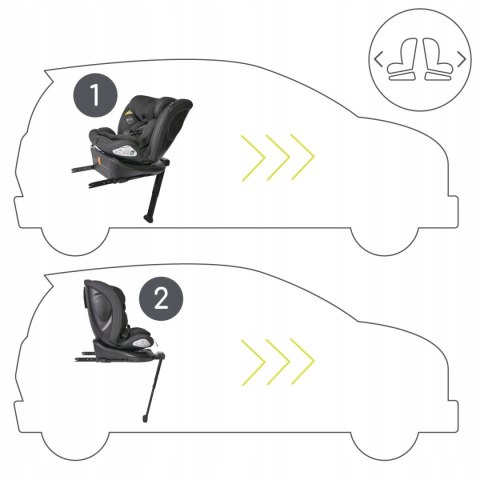 Fotelik Samochodowy Obrotowy 360 Isofix I-Size Lorelli Estate 40-150Cm