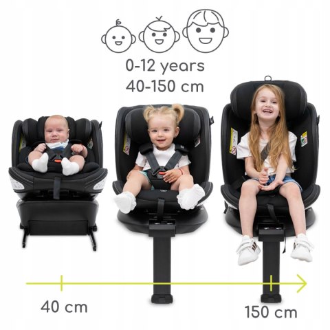 Fotelik Samochodowy Obrotowy 360 Isofix I-Size Lorelli Estate 40-150Cm