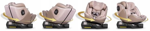 Fotelik Samochodowy Obrotowy Isofix I-Size 40-150Cm Z Nogą I 360° Obrot