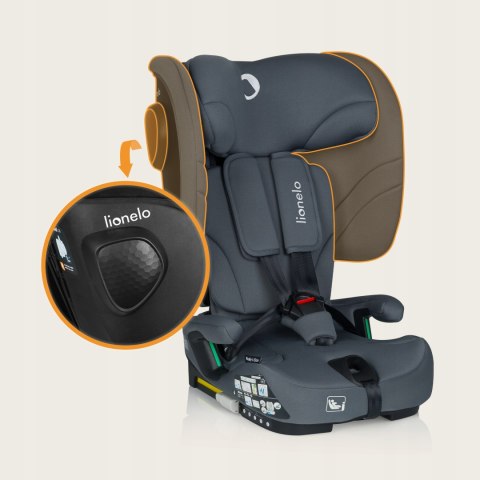 Fotelik Samochodowy Składany Isofix 76-150Cm 4-Stopniowa Regulacja Sips