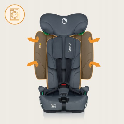 Fotelik Samochodowy Składany Isofix 76-150Cm 4-Stopniowa Regulacja Sips