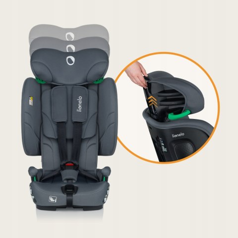 Fotelik Samochodowy Składany Isofix 76-150Cm 4-Stopniowa Regulacja Sips