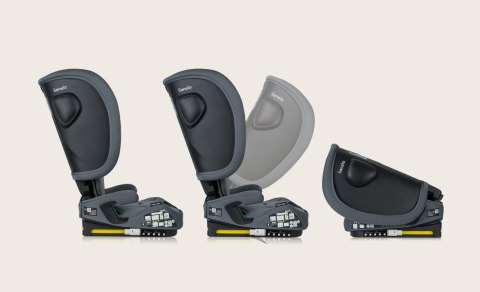 Fotelik Samochodowy Składany Isofix 76-150Cm 4-Stopniowa Regulacja Sips