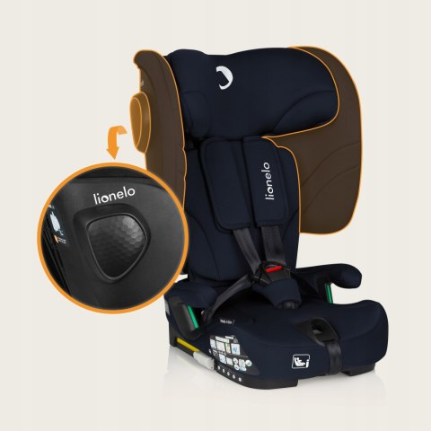 Fotelik Samochodowy Składany Lionelo Isofix 76-150Cm 9-36Kg Sips 4Stop