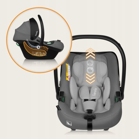 Lionelo Lemmy Fotelik I-Size 40-87 Cm Tyłem Do Jazdy Z Sideprotect