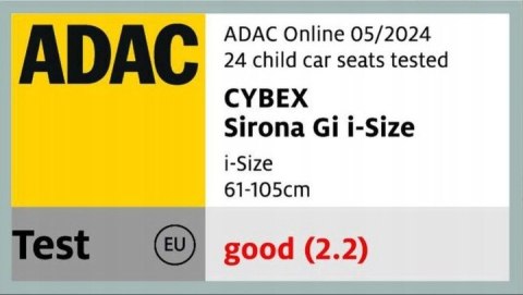 Cybex Sirona Gi I-Size Plus - Fotelik Obrotowy 360° Isofix,0-20Kg,61-105Cm