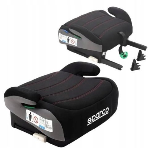 Czarny Fotelik Podstawka Isofix Sk100i 125-150 Cm 22-36 Kg Memory Foam