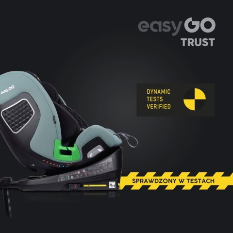 Fotelik Samochodowy Easygo Trust I-Size Isofix Obrotowa 360° 0-36Kg