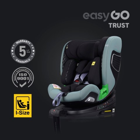 Fotelik Samochodowy Easygo Trust I-Size Isofix Obrotowa 360° 0-36Kg