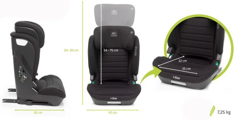 Fotelik Samochodowy I-Size 15-36Kg Isofix Szerokie Siedzisko Regulowany