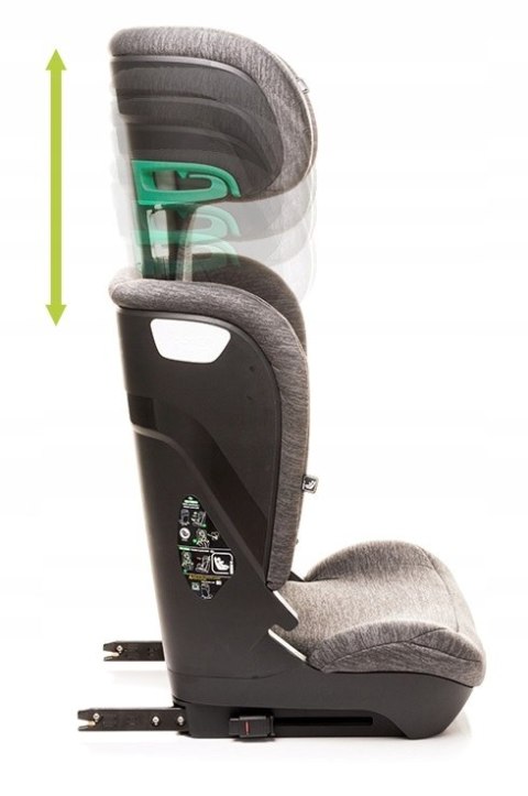 Fotelik Samochodowy I-Size 15-36Kg Isofix Szerokie Siedzisko Regulowany