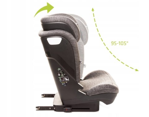 Fotelik Samochodowy I-Size 15-36Kg Isofix Szerokie Siedzisko Regulowany
