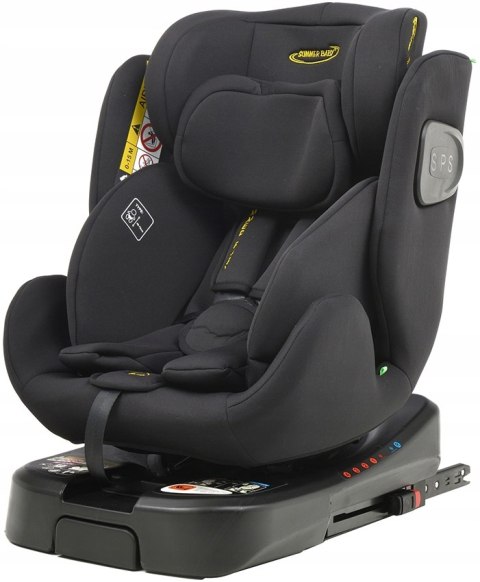Fotelik Samochodowy I-Size 40-150Cm 360° Isofix Z Nogą, Regulacja Zagłówka