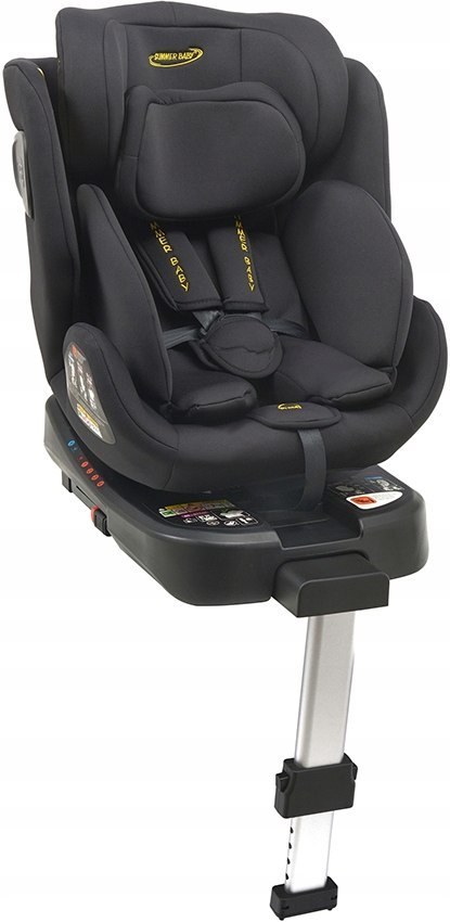 Fotelik Samochodowy I-Size 40-150Cm 360° Isofix Z Nogą, Regulacja Zagłówka