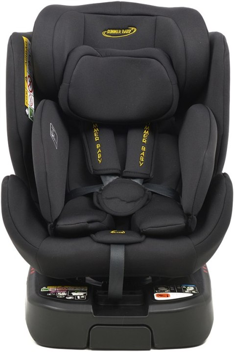 Fotelik Samochodowy I-Size 40-150Cm 360° Isofix Z Nogą, Regulacja Zagłówka