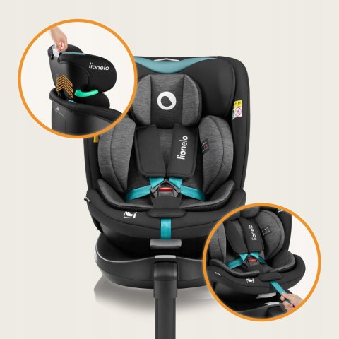 Fotelik Samochodowy Lionelo Navy I-Size 360° Isofix, Od 40 Do 150 Cm