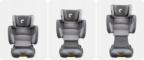 Fotelik Samochodowy Mane Szary Isofix I-Size 100-150 Cm Sip Składany Łatwy
