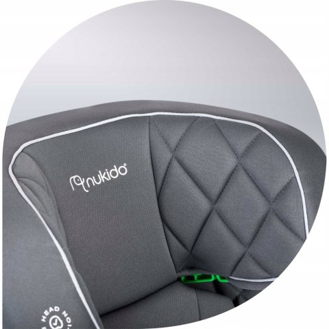 Fotelik Samochodowy Nukido Louis 15-36 Kg Isofix Szary Bezpieczny Wygodny