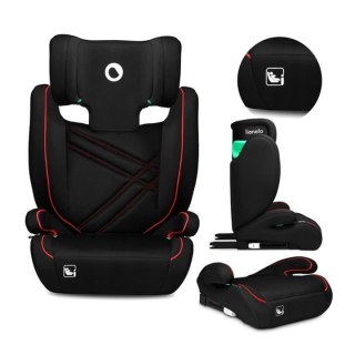 Lionelo Hugo I-Size Fotelik Samochodowy Isofix 100-150 Cm Sporty Black Red