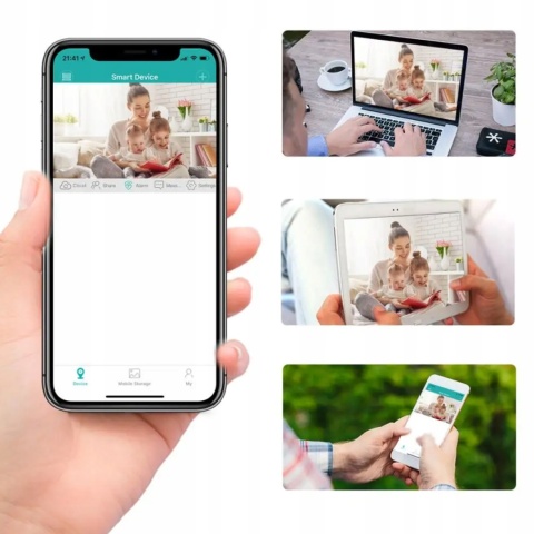 Bezprzewodowa kamera IP 8MP z Zoomem, WiFi, Detekcja Ruchu, IP66