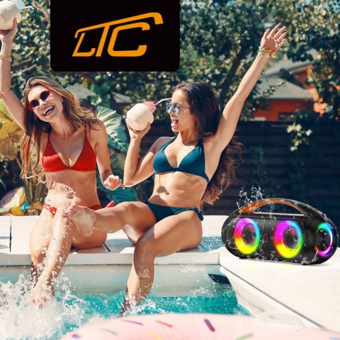 Bezprzewodowy Głośnik Bluetooth 2w1 60W z Funkcją Karaoke i Pilotem
