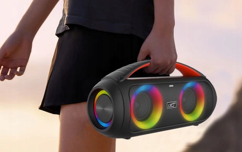 Bezprzewodowy Głośnik Bluetooth 2w1 60W z Funkcją Karaoke i Pilotem