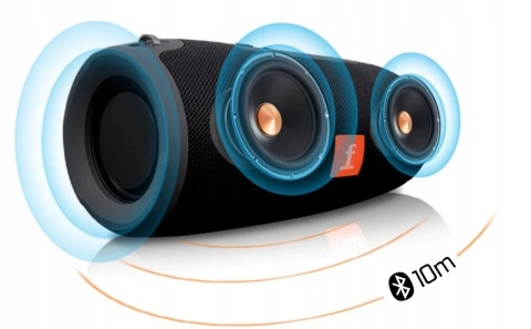 Bezprzewodowy Głośnik Bluetooth 4.1 Z Radio Fm, Powerbank I Aux - Czarny