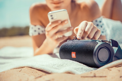 Mocny Głośnik Bluetooth Blow 2X6w Radio Fm Usb/Sd 2000Mah, Kompaktowy