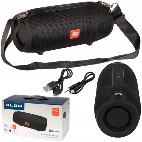 Mocny Głośnik Bluetooth Blow 2X6w Radio Fm Usb/Sd 2000Mah, Kompaktowy