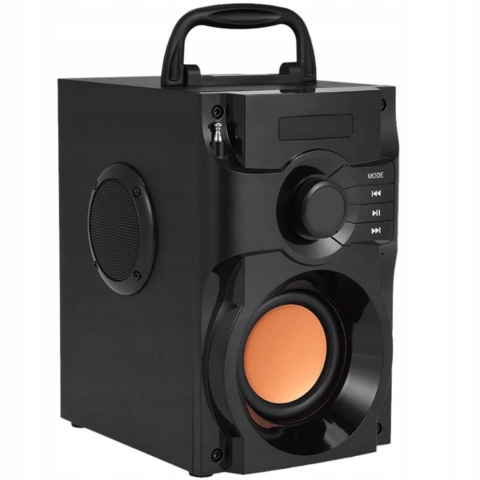Głośnik Przenośny Boombox 10W Bluetooth Fm Usb Aux Mp3 Karaoke + Pilot