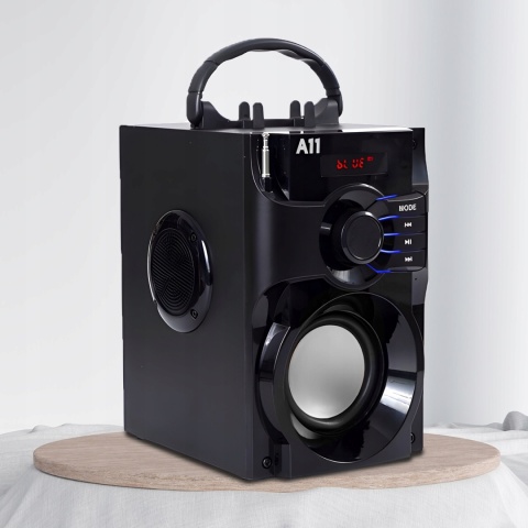 Głośnik Bluetooth 15W RMS, 700W PMPO, FM/USB/AUX, Czarny, Renew Force