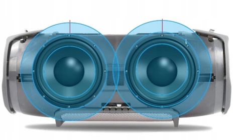 Głośnik Bluetooth 40W z Powerbankiem, IPX7, Radio FM - Lewer