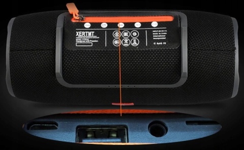 Głośnik Bluetooth 40W z Powerbankiem, IPX7, Radio FM - Lewer