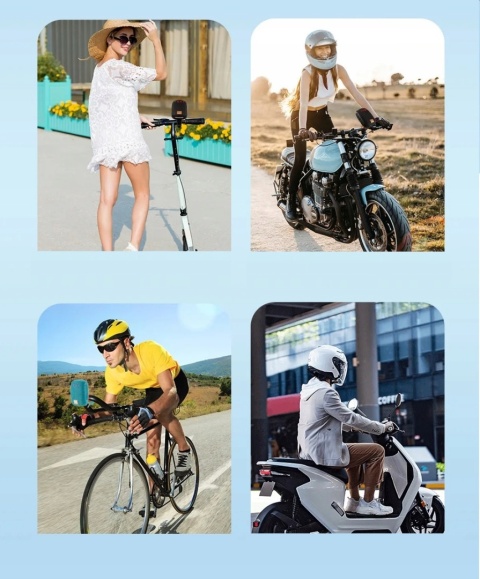 Głośnik Bluetooth 5W Wodoodporny z Uchwytami - Idealny na Rower