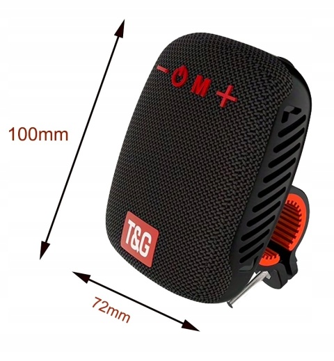 Głośnik Bluetooth 5W Wodoodporny z Uchwytami - Idealny na Rower
