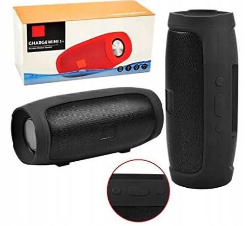 Głośnik Bluetooth ChargE3 Mini z Powerbankiem, Radiem FM i Mocnym Bassem