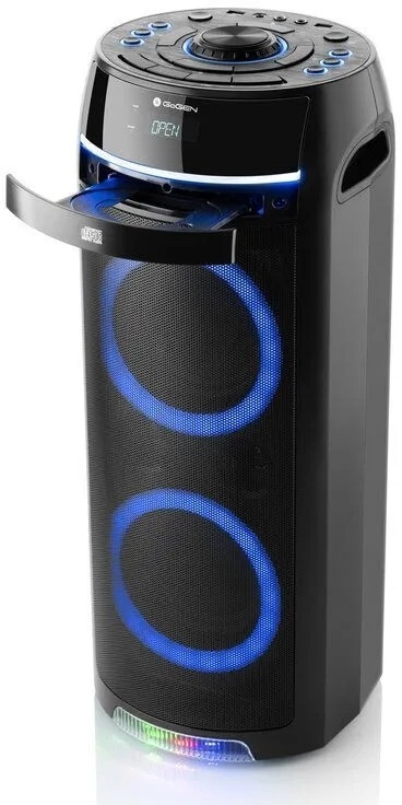 Głośnik Bluetooth GoGEN HAPPEE 90W z mikrofonem, CD, FM, z LED i LCD