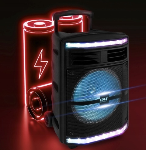 Głośnik Bluetooth Pyle PARTYBOX 600W z USB, LED, karaoke i super basem