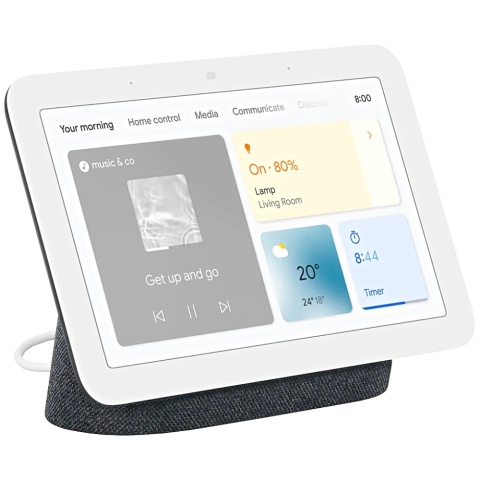 Głośnik Inteligentny Google Nest Hub 2 Czarny z Gestem i Głosem