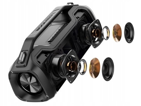 Głośnik Tracer BigBoy TWS 40W Bluetooth, IPX5, Powerbank, RGB LED