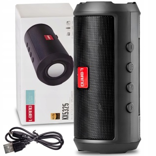 Głośnik bezprzewodowy Bluetooth 5.0 Boombox 3W FM USB 1200mAh Czarny