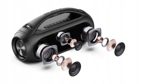 Głośnik przenośny SVEN PS-380 Boombox 40W Bluetooth, IPX5, FM, LED