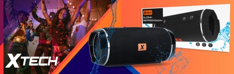 Głośnik Xtech Bluetooth 5.1 10W, Przenośny, Odporność na Zachlapania